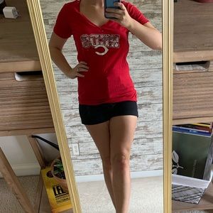Cincinnati Reds baseball tee.